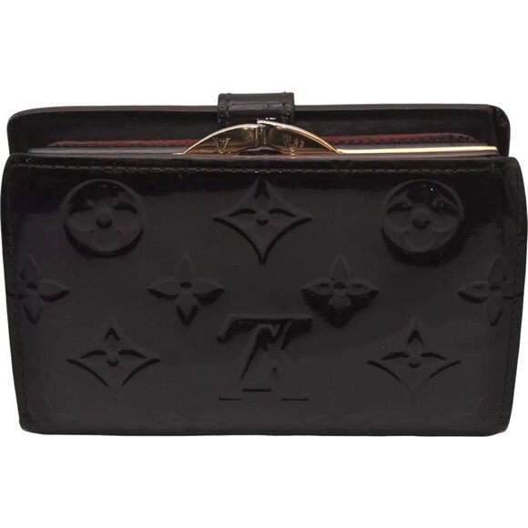 350184AD Louis Vuitton Wallet Purple Monogram Vernis - Picture 2 of 14